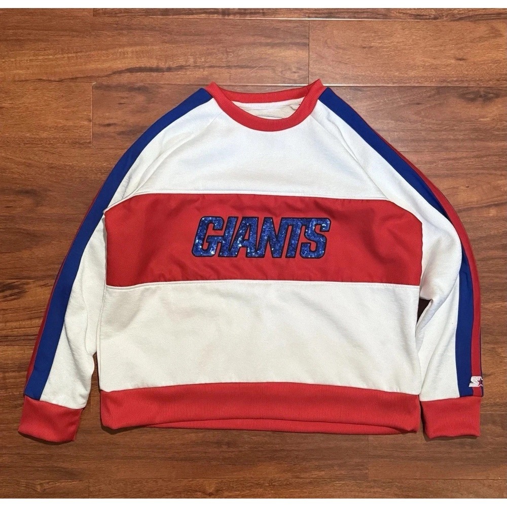 Vintage Starter New York‎ Giants Sweatshirt Size XL NFL Football Sweater